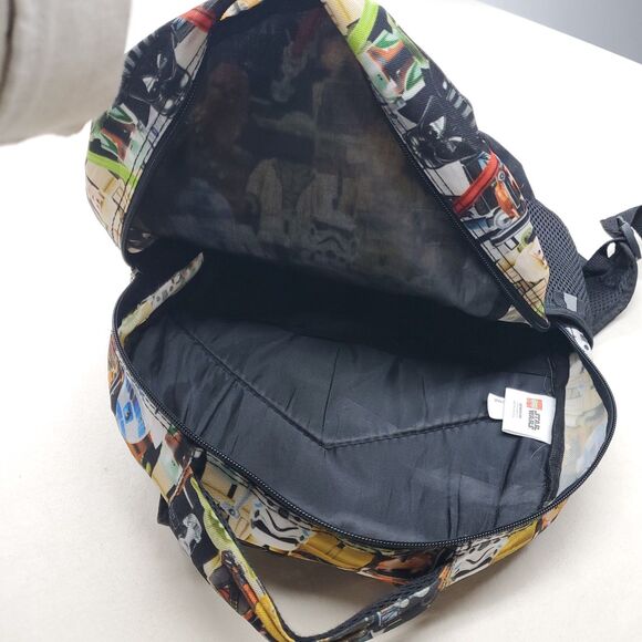 LEGO Star Wars Backpack 17″ x 12″ x 5″ Minifig Print School Travel Bag - Picture 5 of 7